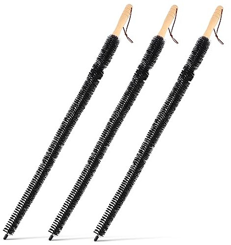 OHPHCALL 3pièces Brosse De Nettoyage Pour Radiateur Et Lave-linge Avec Manche Élimine Peluches Et Poussière Des Ventilations Et Crevasses