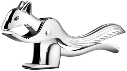 DONGKER Schiaccianoci, 1/2 Pezzi Clip per Noci a Forma di Scoiattolo in Lega di Zinco con Impugnatura e Fondo Antiscivolo, Strumento Schiacciare per Semi Melone, Nocciole, Mandorle, Pistacchi, Noce