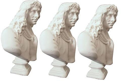 Cabilock Scultura in Gesso Per Scrivania Mini Statua in Resina Alta 7 Cm Elegante Per Le Vacanze O Per Linaugurazione Della Casa