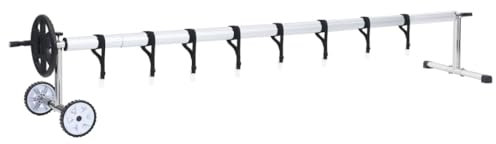 LLEZKBR Home & Garden,Pool & Spa,Pool & Spa Accessories-home-Pool Cover Roller with Stainless Steel Base