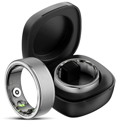 findtime Smart Ring SV12 Bague intelligente pour homme et femme avec podomètre, fréquence cardiaque, oxygène dans le sang, moniteur de sommeil, compteur de pas, suivi d'activité pour le sport, le