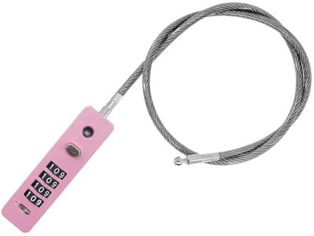 Kisangel Elektrisches Fahrradschloss Stelliger Kombination Spritzwassergeschütztes Kabelschloss Aus Stahldraht Für Outdoor- Langes Seil Für Helm Tür Und Schrank