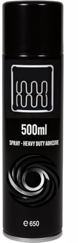 HILACO Heavy Duty Spray Adhesive 500ml – Industrial Strength, Fast Drying Glue for Upholstery, Carpets, Foam, Wood & Metal | Multi-Purpose, Strong Hold, Quick-Drying Spray