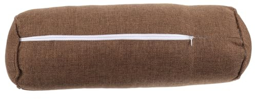 ifundom Cojín Yoga Cilíndrico de Algodón y Lino Soporte Cómodo para Meditación, Almohada Multifuncional Adecuado para Respaldo y Práctica de Yoga