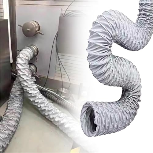 Industrial Exhaust Vent Hose - High-Performance Ducting for HVAC, Air Dryer, Cooker Hood, Extractor Fan, Air Conditioner - Flexible Design, 3m x 350mm
