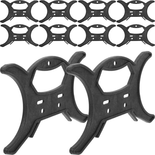ARTSEWPLY 8pcs Portable Light Cord Storage Holder Black Plastic Cable Organizer for Household and Tour Use, Reusable Cable Management Solution for Christmas Holiday Lights