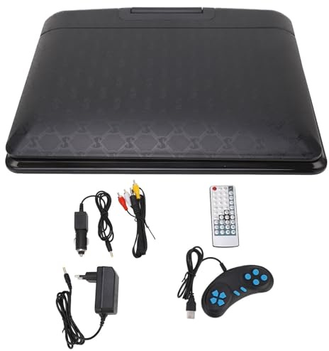 Torvex Lettore DVD Portatile, Schermo HD Girevole da 7 Pollici e Player Video MP5 con Supporto USB e Scheda di Memoria, Lettore Multimediale per Viaggi in Auto e Uso Domestico
