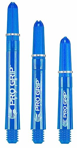 Target Pro-Grip Dart Spin Schaft Länge Medium ca. 47mm Blau, 1 Satz = 3 Stück