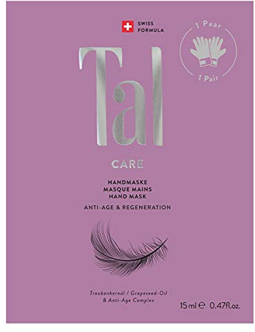 Tal Care Anti-Ageing Hand Mask with Vitamin C Grape Seed Oil Protects Against Skin Dry Hands Smoothing, Deep Care in Glove Shape, Disposable
