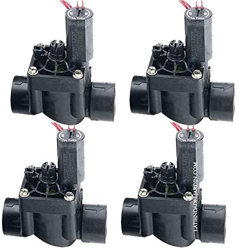 Suinga 4 x ELETTROVALVOLA DI Irrigazione 1 24V PGV-101 Hunter. Include regolatore di portata. Funziona con programmatori elettrici.