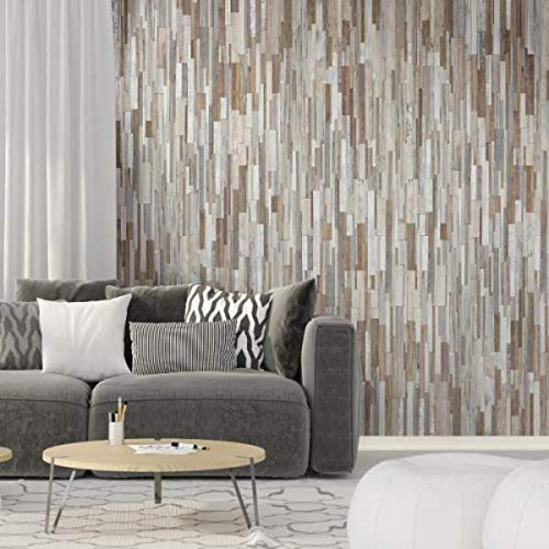 Floors To Walls Wet Wall Panels - Tongue & Groove Waterproof Cladding Fixings for Home, Bath, Bathroom Wall - Replacement Decorative Panelling, No Grouting (Marino)