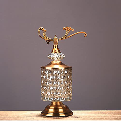 Porta Caramelle Vetro Trasparenti - Scatola di Caramelle con Coperchio - Biscottiera - Portaconfetti Confettata Contenitori - Barattoli Ornamenti Vaso di Stoccaggio per Casa Partito Nozze, H31cm