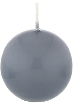 Kugelkerzen Pacific Blue Blau Grau, Ø 50 mm, 16 Stück, dt. Kerzen in RAL Kerzenqualität, Kein rußen und Tropfen