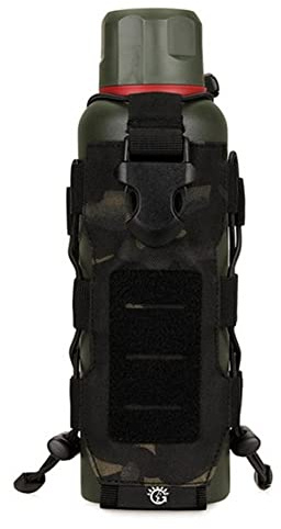 ACEXIER Borsa tattica per bottiglia d'acqua Molle Borsa in nylon 0.3L-0.8L Custodia per fondina per mensa Borsa per bollitore da viaggio con system Molle