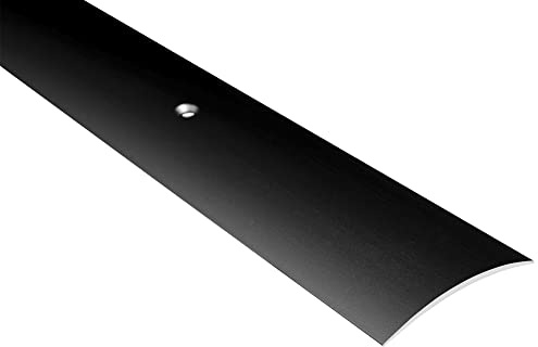 Effector Alu Schwellenprofil 93 cm 49x6 mm Schwarz Höhenausgleich | Schraubmontage, Edelstahloptik, Stabile Konstruktion