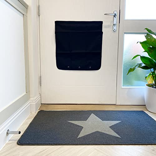 Dog Proof Letter Catcher Bag – Large Adhesive Letterbox Mail Catcher | 53 × 50 cm letter catcher with no screws required. Helps keep mail safe from pets and tidy indoors.
