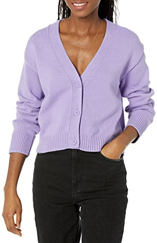 Amazon Essentials Damen Mittelschwerer Relaxed-Fit-Cardigan-Pullover