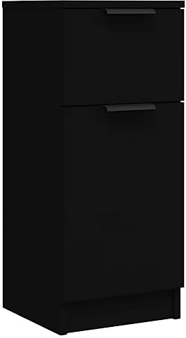 vidaXL Sideboard Schwarz 30x30x70 cm Holzwerkstoff