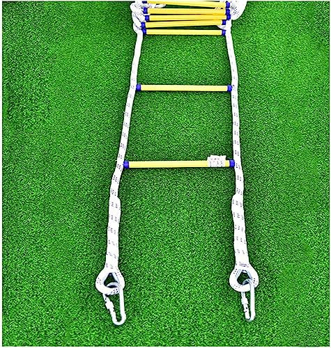 NAKEAH Seilleiter for Erwachsene, Feuerleiter, Notfall-Feuerleiter for Fenster und Balkone, schnelle Bereitstellung, weich und wiederverwendbar (Color : 5m)