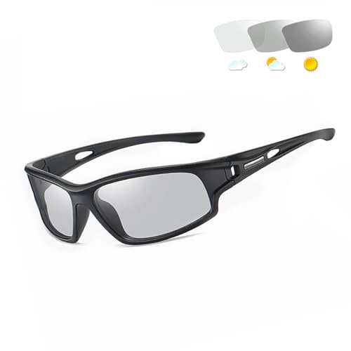 YIMI Gafas de Sol Hombre Deportivas Polarizadas Fotocromaticas Para Hombre y Mujer Conducción Ciclismo Moto Pesca Esqui Golf Running Deporte Al Aire Libre Rectangulares Protección 100% UVA UVB