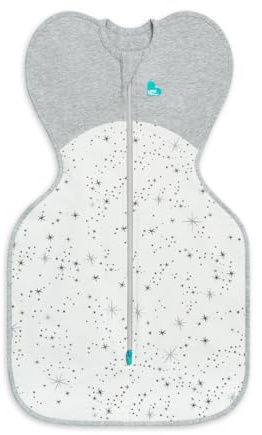 Love To Dream™ Swaddle UP™, Neugeborene 2,2–3,8 kg – Weiß | Angenehme Passform, fördert gesunden Schlaf | 1,5 Tog | Ganzjährig | Maschinenwaschbar & Doppelreißverschluss