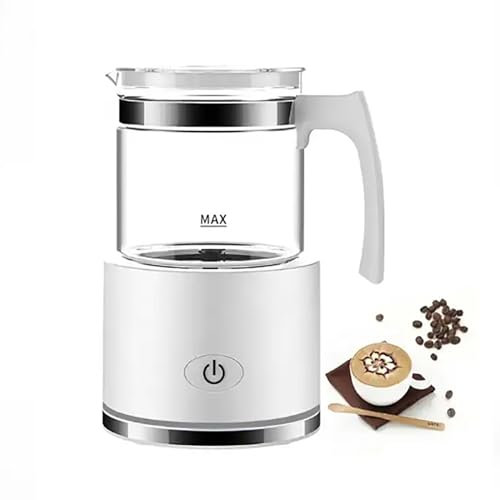 ERICAT Macchina Elettrica per La Schiuma di Latte, Montalatte Automatico da 120 Ml con Funzionalità Calda E Fredda, Design Unico Ed Elegante, Frusta Rimovibile E Funzionamento Silenzioso, per caffè