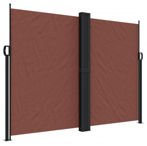 vidaXL Tenda da Sole Laterale Retrattile Marrone 180x600 cm
