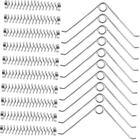 KONTONTY 20 Stück Edelstahl V-federn Ersatzfedern für Gartenscheren und Astscheren Flexible Ersatzteile für Frühjahrsbeschneidung und Gartengeräte