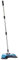 Easylife Manual Floor Sweeper (Blue) with Twin Rotating Spin Brushes and Microfibre Cloth for Mop and Polish, Hard Floor Sweeper Dust Mop, L110xW30xD20cm - Fully Guaranteed