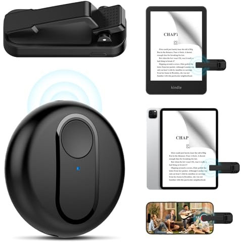 Remote Page Inverters for Kindle Paperwhite Oasis Kobo eReader, Camera Shutter Selfie Controller, Remote Page Turner for iPad Tablets, Reading Novels, Ideal for Kindle Accessories