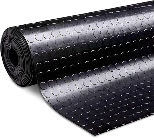 3m x 1.3m | Rubber Flooring Matting Coin Garage Car Van Motorhome Gym Work | 3mm Thick Rubber Floor Mat | A Grade | 300cm x 130cm | 3m Length x 1.3m Wide