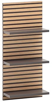 Schildmeyer Katta 158592 Étagère, Anthracite/Aspect Panneau Acoustique, 30,3 x 17,5 x 70,2 cm