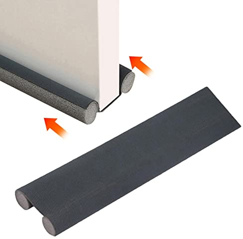 2 Stück Zugluftstopper Für Türen, 93cm Zugluftstopper Tür Doppeldichtung, Zuschneidbare Türdichtung, Zugluftstopper windstoppers Schutz Vor Luftzug Und Lärm, Kälte Und Insekt, Vor Lärm Und Zugluft