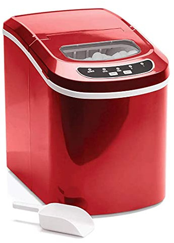 Macchina per cubetti di ghiaccio Macchina per cubetti di ghiaccio Macchina per cubetti di ghiaccio da banco | Produce cubetti di ghiaccio | Produzione di ghiaccio in 8 minuti | Compatta e portatile