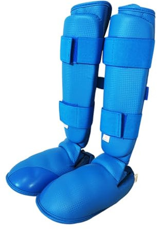 1 Paar Schienbeinschoner für Kickboxen, Karate, Kampfkunst-Training, PU, Muay Thai, Schienbeinschutz, Spannschutz, Schienbeinschoner