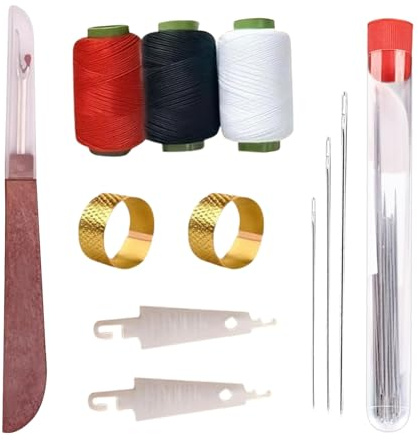 Nähset | 37-teiliges Stickwerkzeug Nähzubehör - Zubehör Für Handarbeiten Quilten Schneidern Lederbekleidung Stoffe Und Schulprojekte