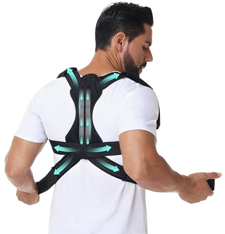 NovoBrace Rücken geradehalter, Upgegradeter Rücken Damen Herren，Posture Corrector，Gerader Rücken Geradehalter，Schultergurt haltungskorrektur，Linderung von Rückenschmerzen，Haltungskorrektur (M)
