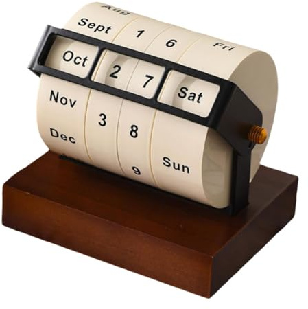 Tischkalender, Heimdekoration, Foto Requisiten, 2025, Tragbar, Aus Holz