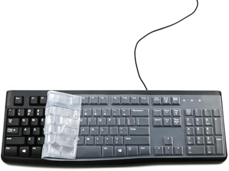Dammtät vattentät transparent silikon tangentbordsskydd skalskydd för K120 MK120 sladdat tangentbordstillbehör