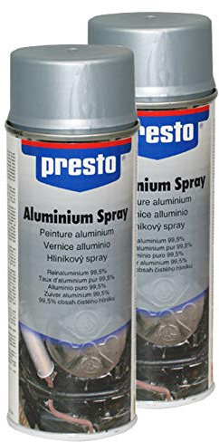 Presto 2X 307137 Aluminium Spray KORROSIONSSCHUTZ Schutz ABGASROHR AUSPUFF 400 m