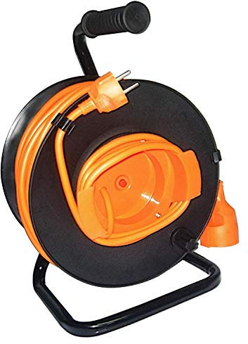 AVVOLGICAVO ELETTRICO DA GIARDINO 25 MT. Sezione cavo 3x1.5 mm.