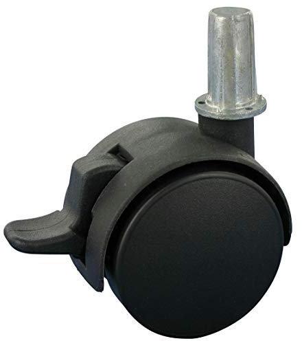Rollentechnik Satz 4x Möbelrolle Doppelrolle weiches 2x Rad Ø40 Hülse Ø 14x28