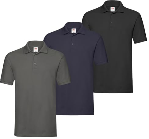 Fruit of the Loom Herren Poloshirt (3er Pack)