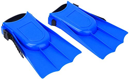 so 1 Kids Diving Short Flippers PVC Swimming Training Fins Lightweight Flippers(Blue) Diving