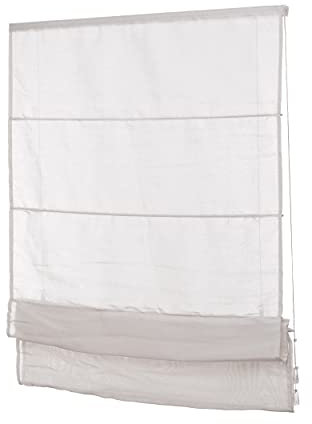 Ventanara® Raffrollo ohne Bohren Klemmfix Raffgardine inklusive Montagematerial (75 x 220 cm, Taupe)