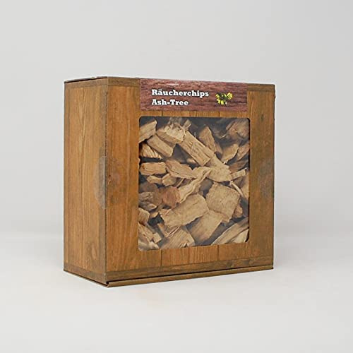 Landree Esche Grill-Räucherchips, 3L Box, Qualitätsgeprüft direkt vom Hersteller aus Schleswig-Holstein