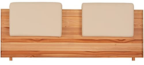fornera f30 2er Set Steckkissen Polsterkissen für Bettkopfteil Kopfteilpolster Rücklehne Bett Kopfteilkissen Kunstleder. Universell für alle Kopfteile bis 5 cm passend (Ivory)