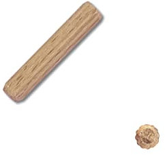 Kabus Holzdübel aus Buche Riffeldübel Holzstifte Möbelverbinder 12 verschiedene Größen Holzriffeldübel Verbindung Dübel aus Buche (50, Ø 6 mm | 30 mm)