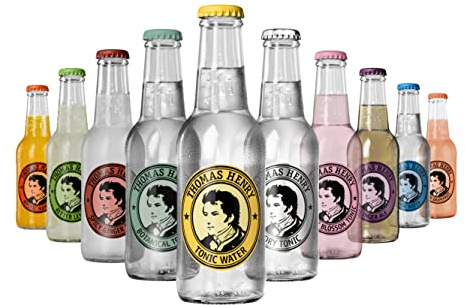 Thomas Henry 10 Sorten Set zum probieren - Tonic Water, Dry, Botanical, Cherry Blossom Tonic, Spicy Ginger Beer, Ale, Bitter Lemon, Soda Water, Mystic Mango & Pink Grapefruit -