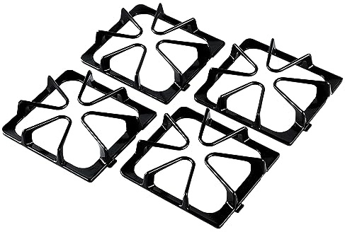 Upgraded W10447925 Stove Grates Replacement for Whirlpool Stove Parts Gas Burner Grate 8.8 x 8.3 Inches Maytag Amana Inglis Kirkland Kenmore Range Cooktop Grate Gas Stove Top Burner Rack Sets 4 Pcs